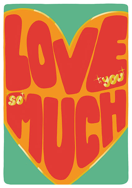 Carte double Love you so much - ACTE TRE