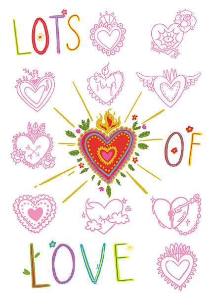 Carte double Lots of Love - ACTE TRE