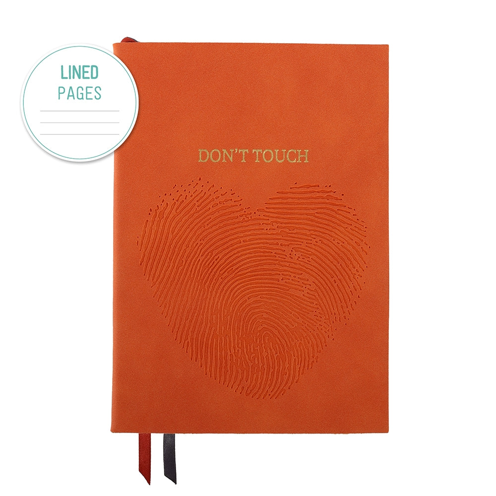 Carnet A5 Don't Touch orange - Artebene