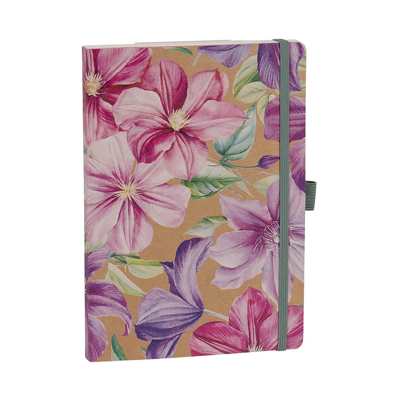 Carnet A5 Clématites à points - Artebene