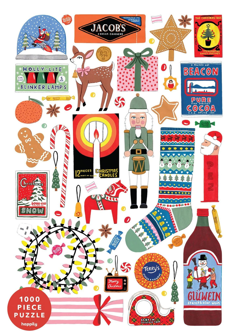 Puzzle 1 000 pièces Christmas, Happily