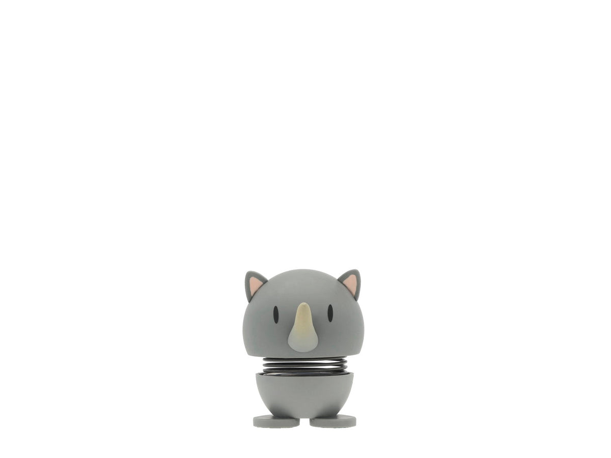 Hoptimist Soft Rhino S gris, figurine décorative