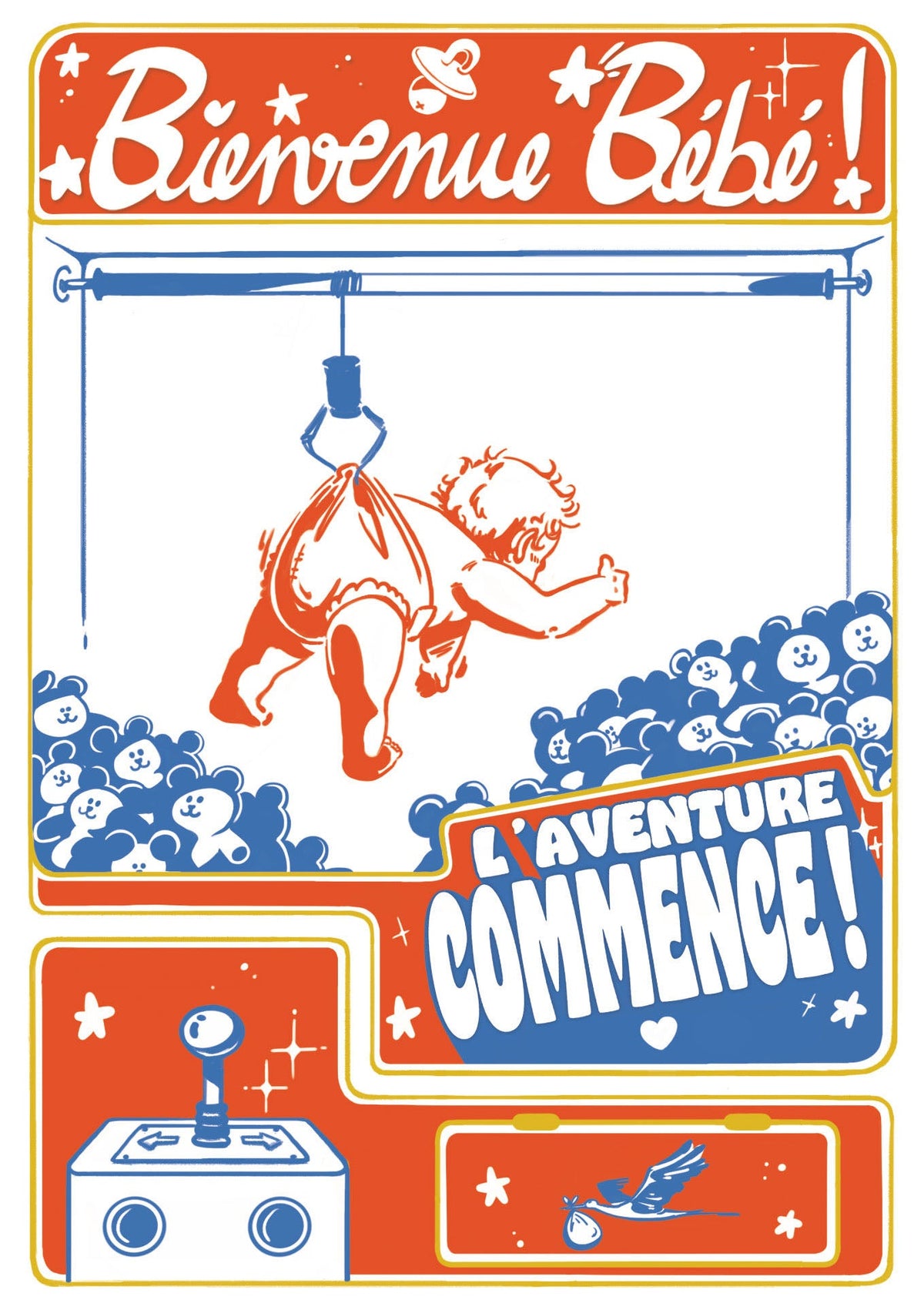 Carte double Bienvenue Bébé - ACTE TRE