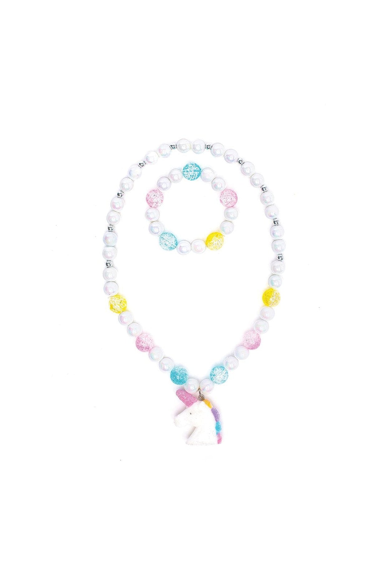 Collier et bracelet White Unicorn - Great Pretenders