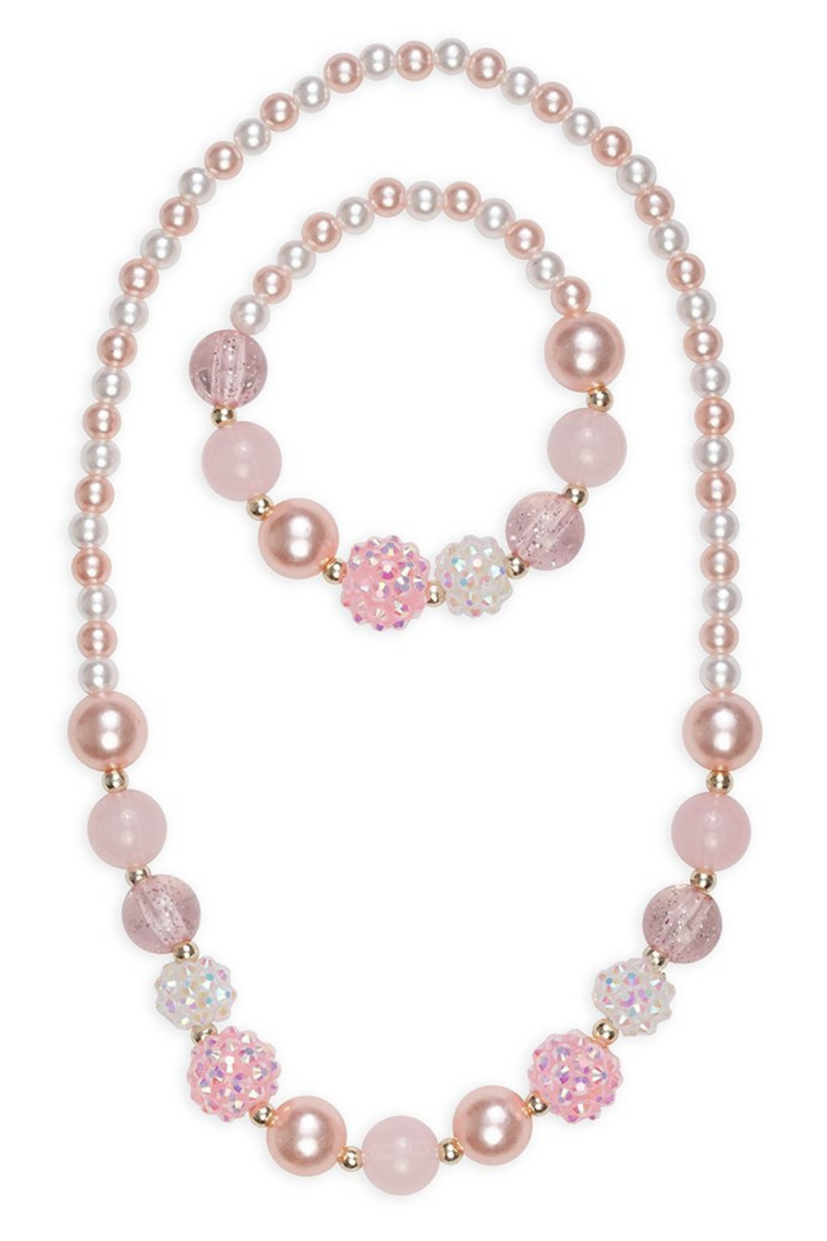 Collier et bracelet Pearly Pink - Great Pretenders