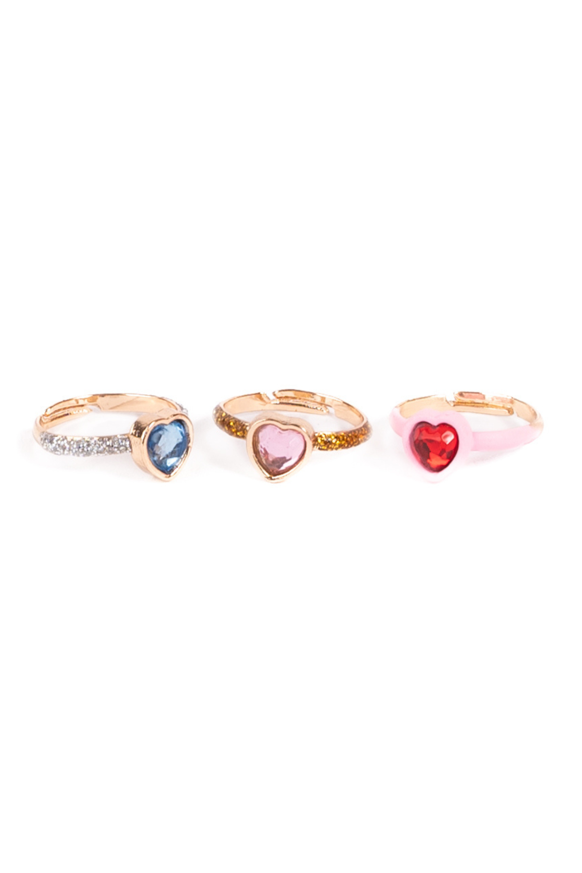 Bagues Hearts of Love, 3 pièces - Great Pretenders