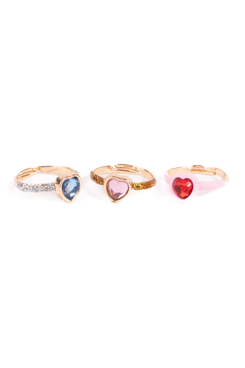 Bagues Hearts of Love, 3 pièces - Great Pretenders