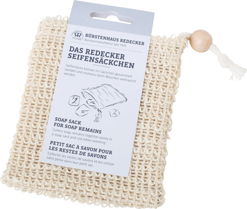 Petit sac à savon coton et sisal : Redecker