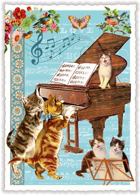 Carte postale chats au piano, ACTE TRE