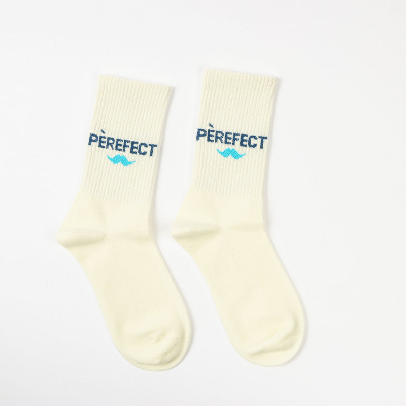 Chaussettes Pèrefect écrues à moustache - Felizz, 39-45