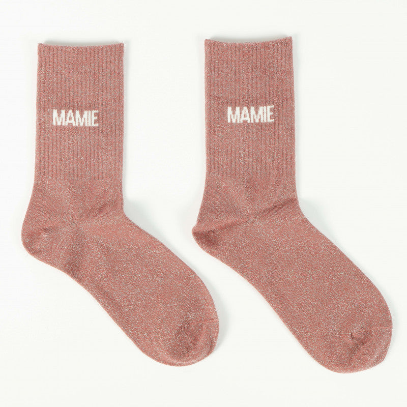 Chaussettes Mamie rose cuivré - Felizz, 36-42