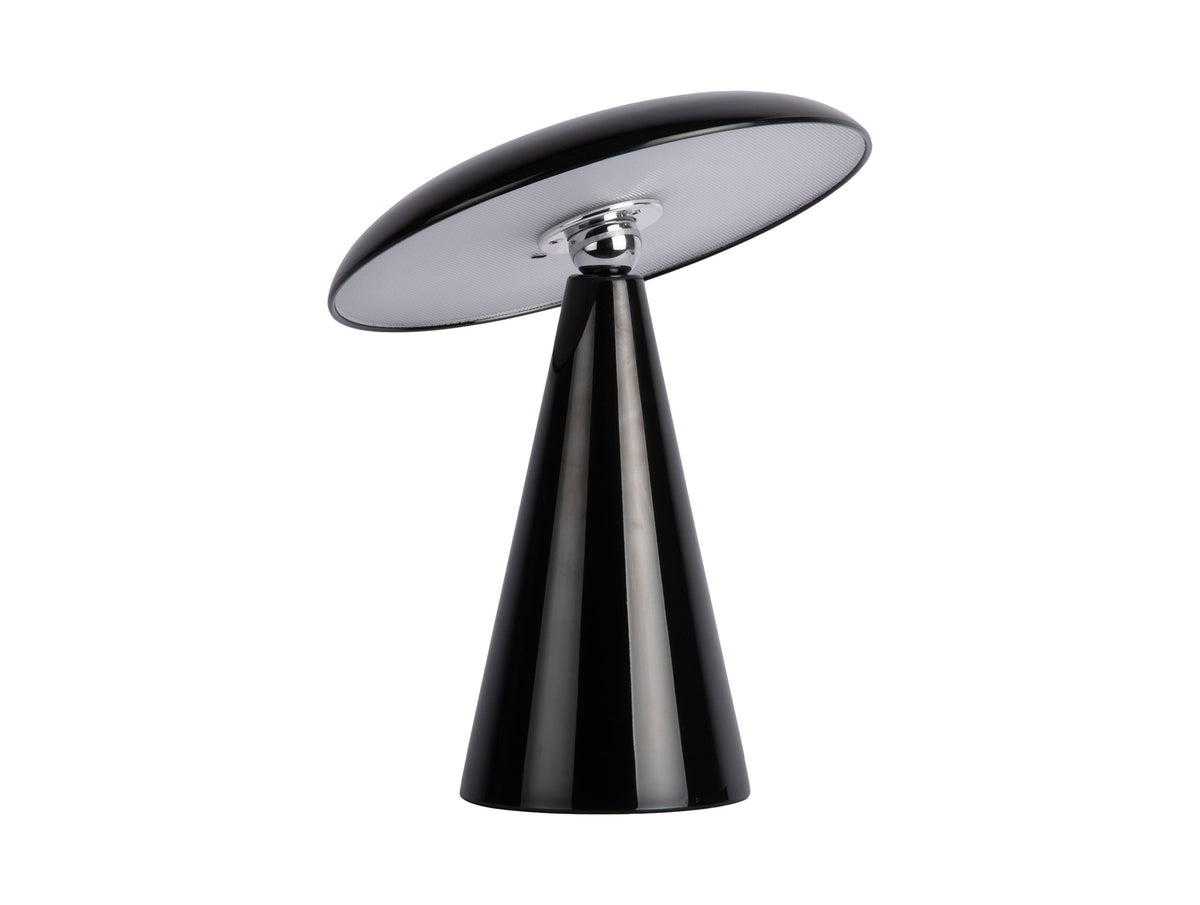 Lampe LED rechargeable Phoebe noire, Leitmotiv