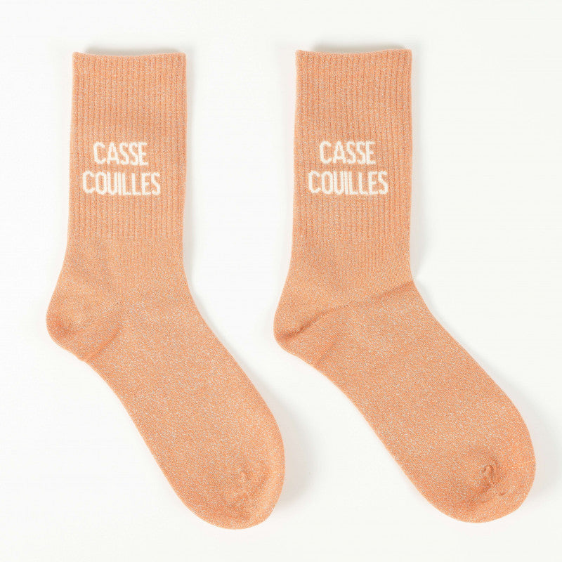 Chaussettes Casse-couilles orange clair, Felizz 36-42