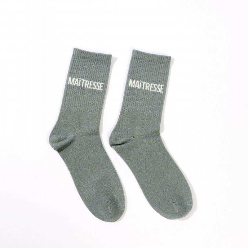 Chaussettes Maîtresse gris-vert, Felizz 36-42