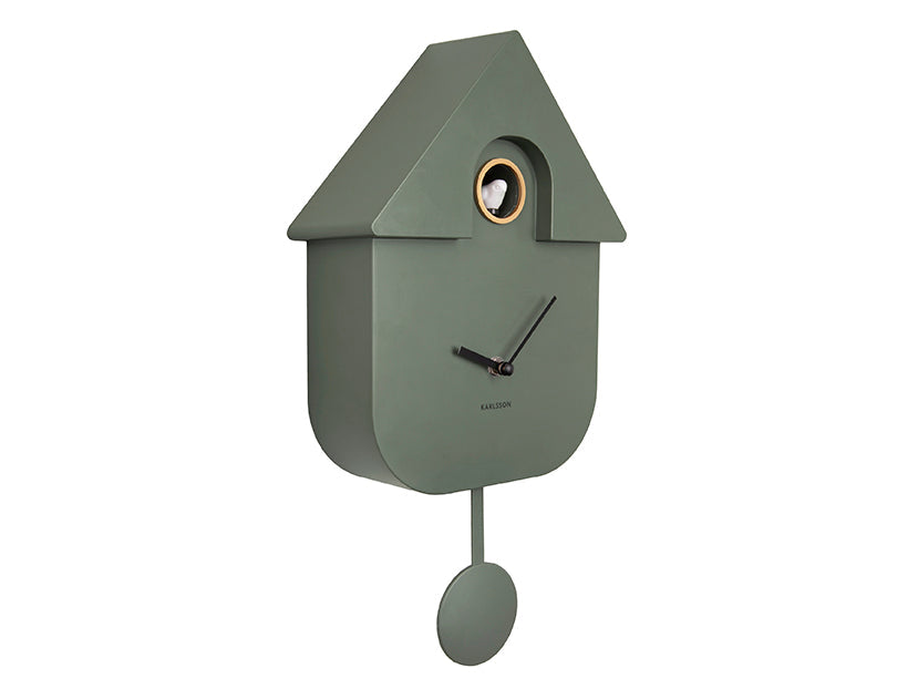 Horloge Modern Cuckoo vert jungle, Karlsson