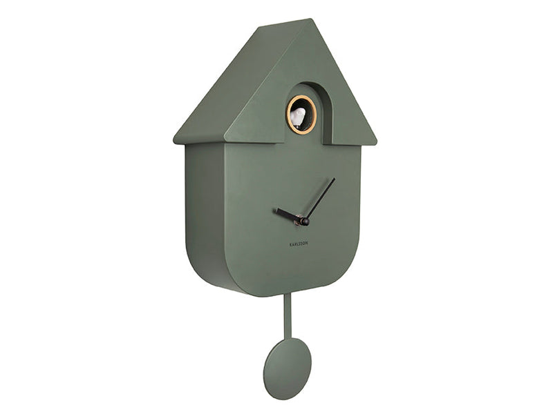 Horloge Modern Cuckoo vert jungle, Karlsson