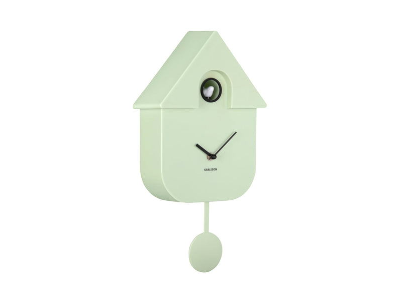 Horloge à coucou Modern Cuckoo vert tendre - Karlsson