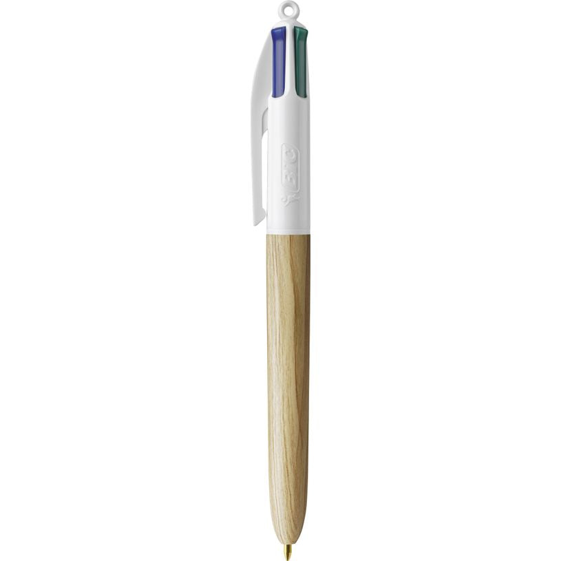 Stylo BIC 4 Couleurs effet bois