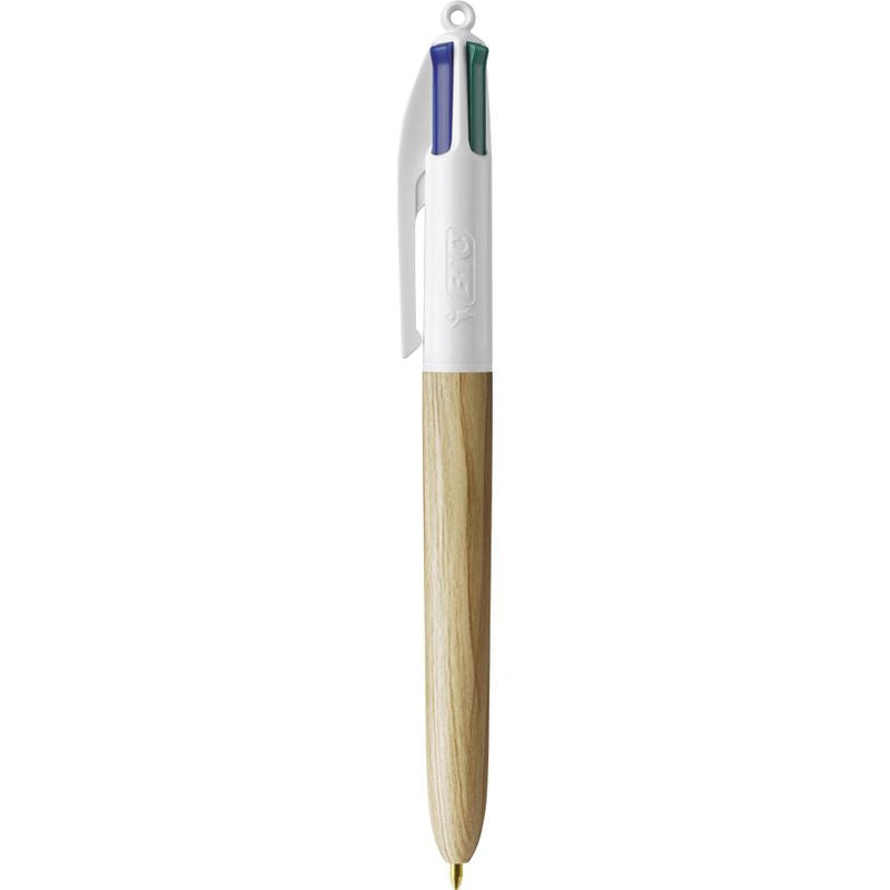 Stylo BIC 4 Couleurs effet bois