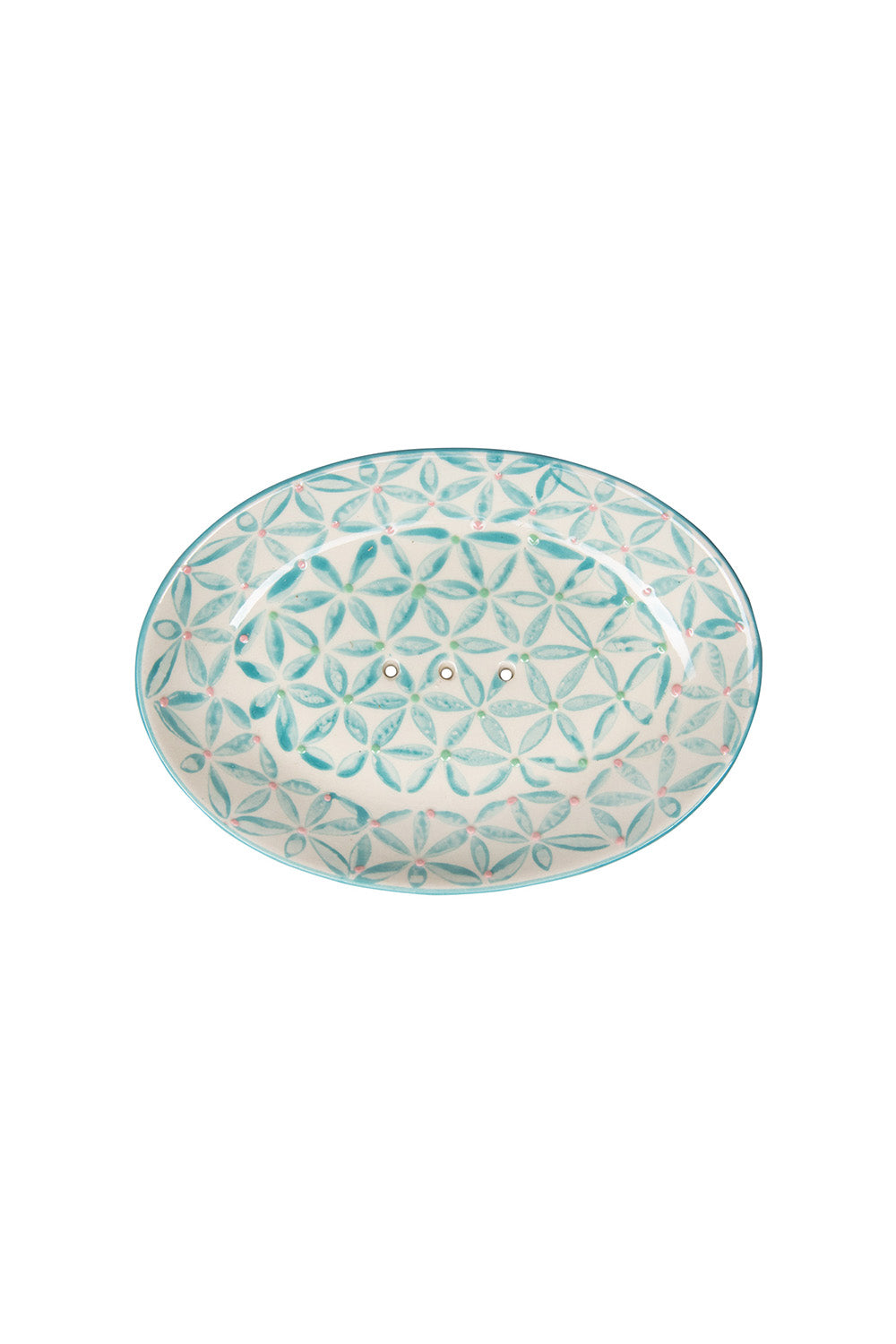 Porte-savon Tranquillo Retro bleu, ovale