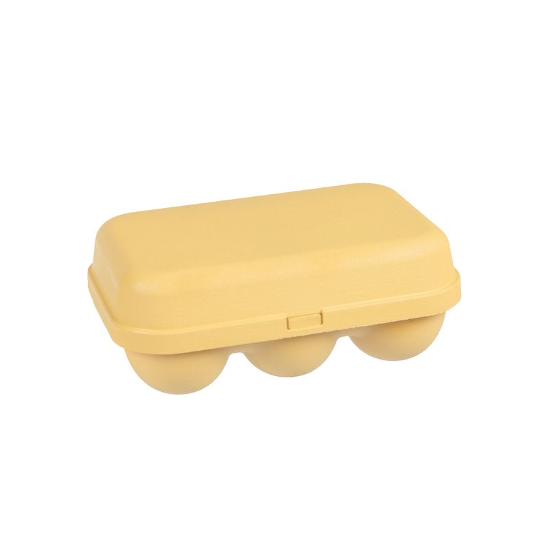 Boîte à 6 œufs jaune en coquilles d’œufs