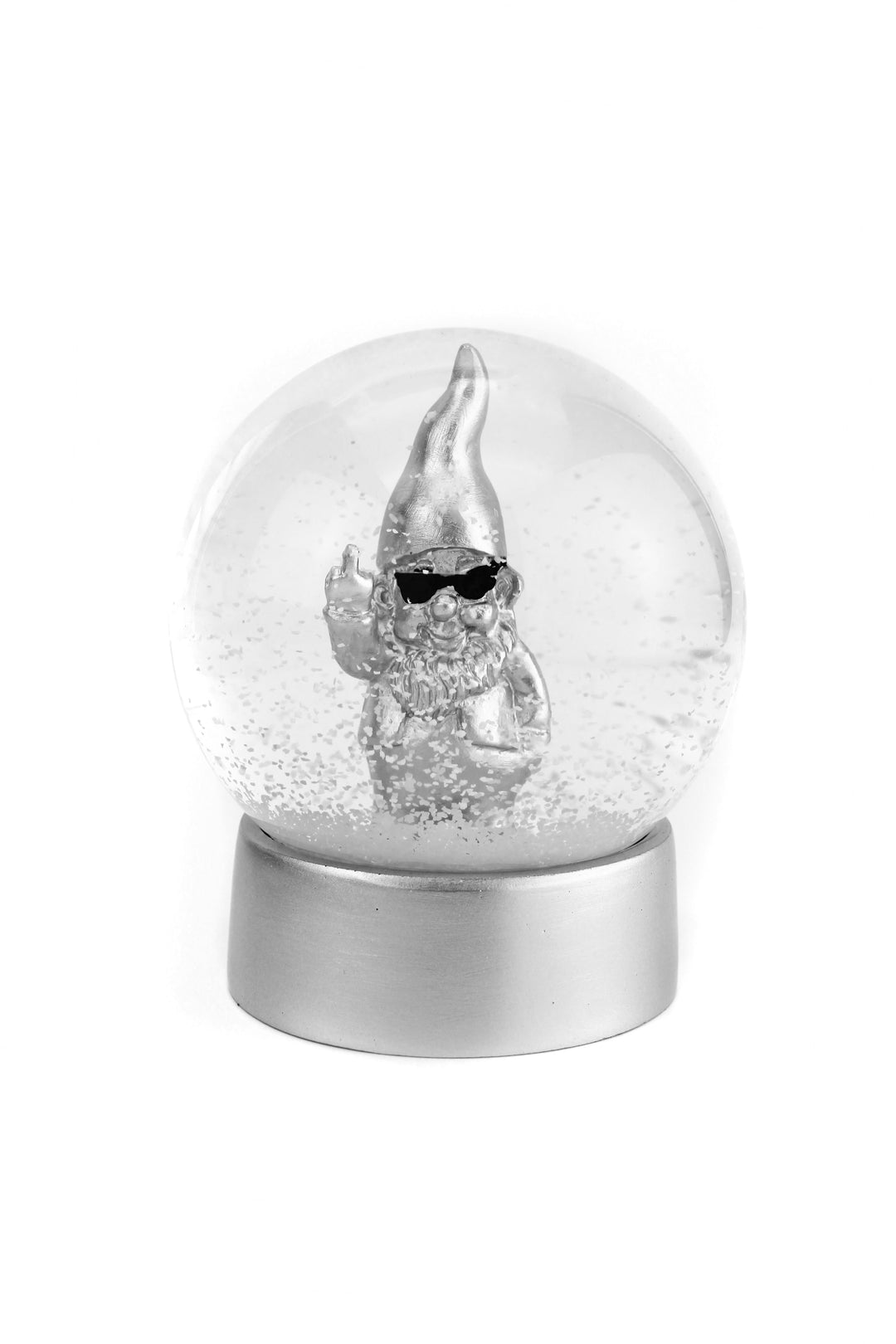 Boule à neige Winkee, nain argenté irrévérencieux