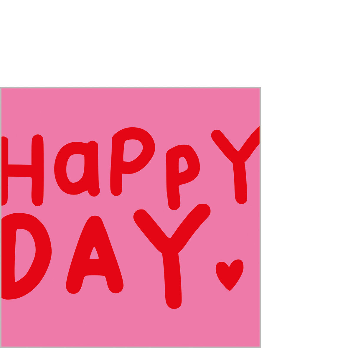 20 serviettes Happy Heart 25 cm - PPD