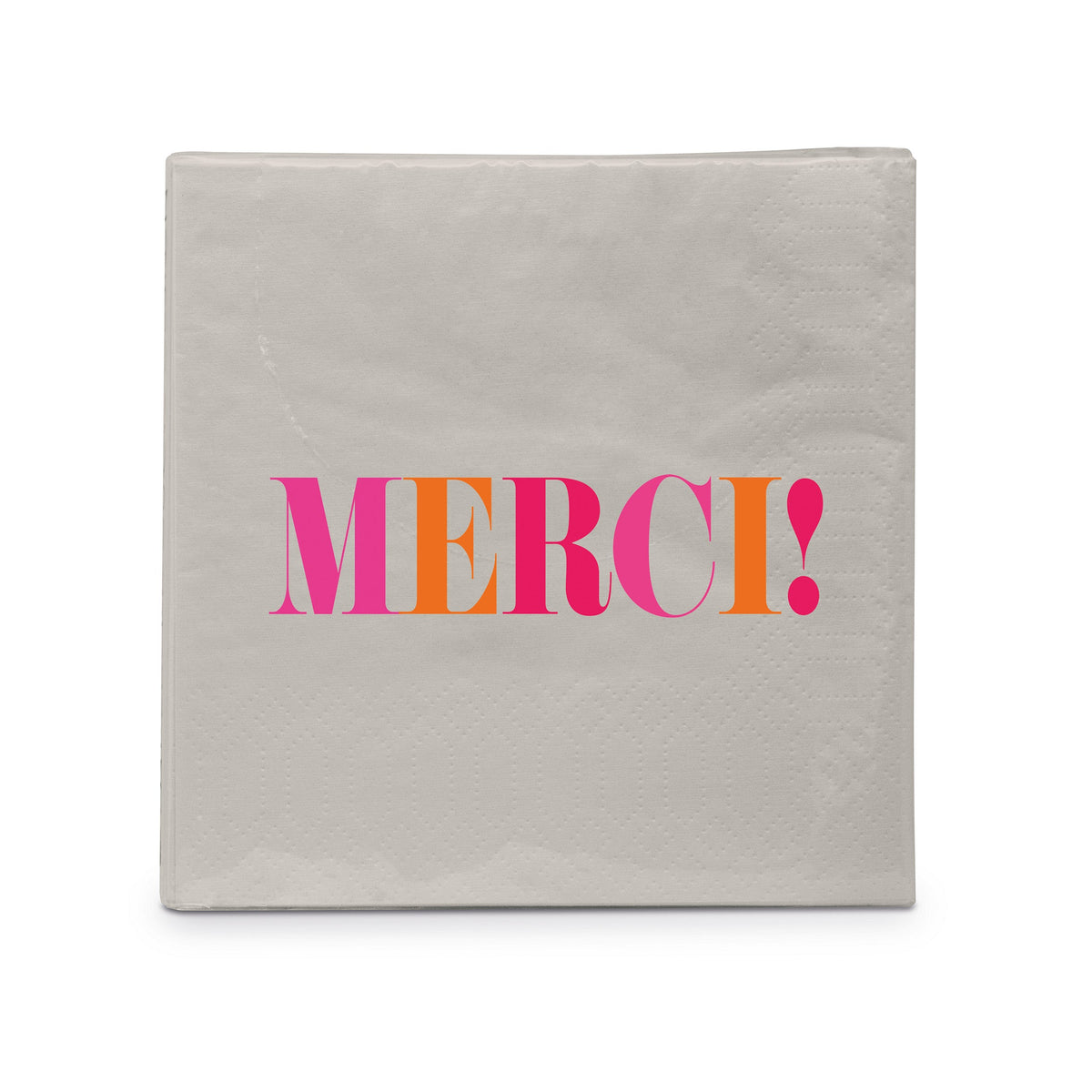 Serviettes Merci Pink PPD, vingt pièces cocktail