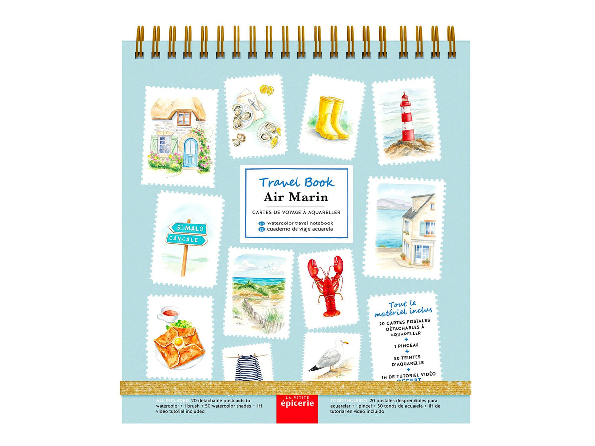 Travel Book Air Marin, carnet aquarelle