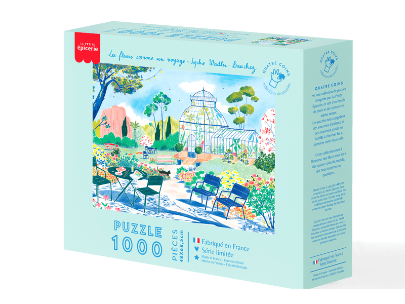 Puzzle 1000 pièces Les fleurs comme un voyage