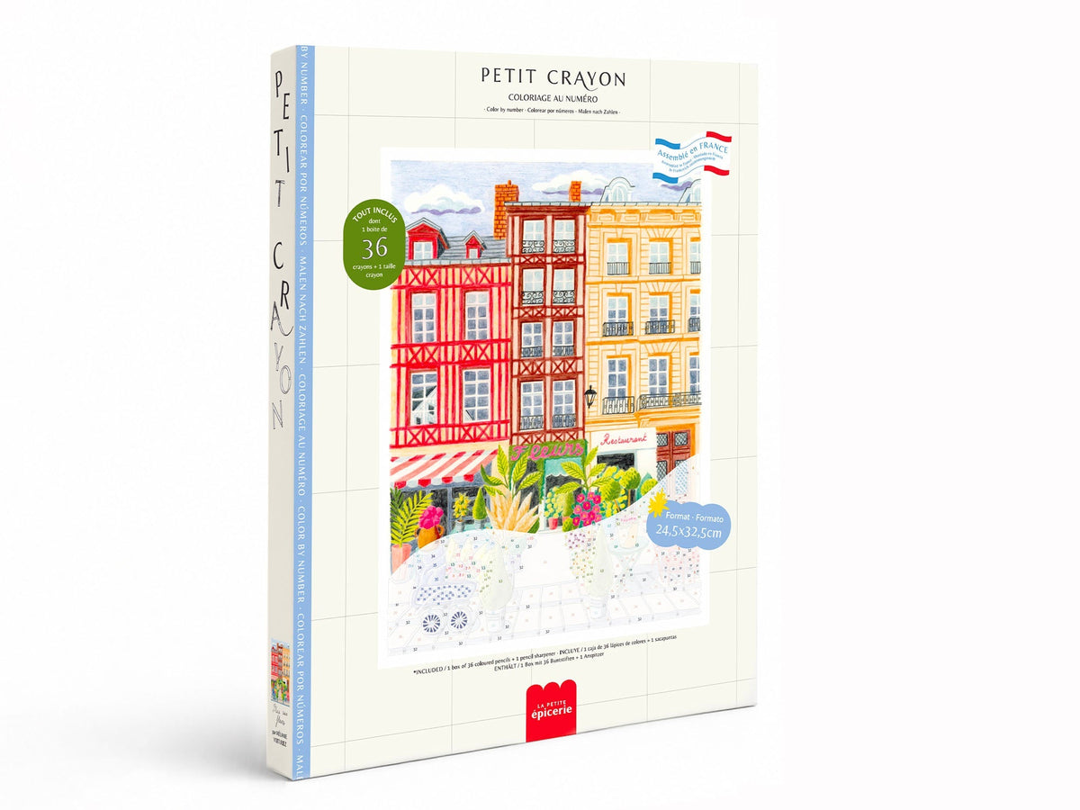 Petit Crayon Place aux fleurs - coloriage au numéro