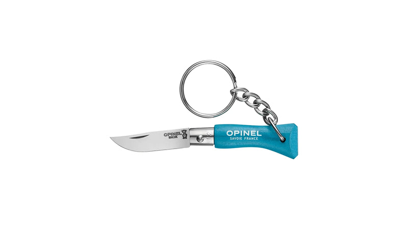 Couteau porte-clés Opinel N°02 bleu cyan