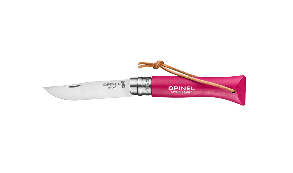 Couteau pliant Opinel N°06 Baroudeur framboise