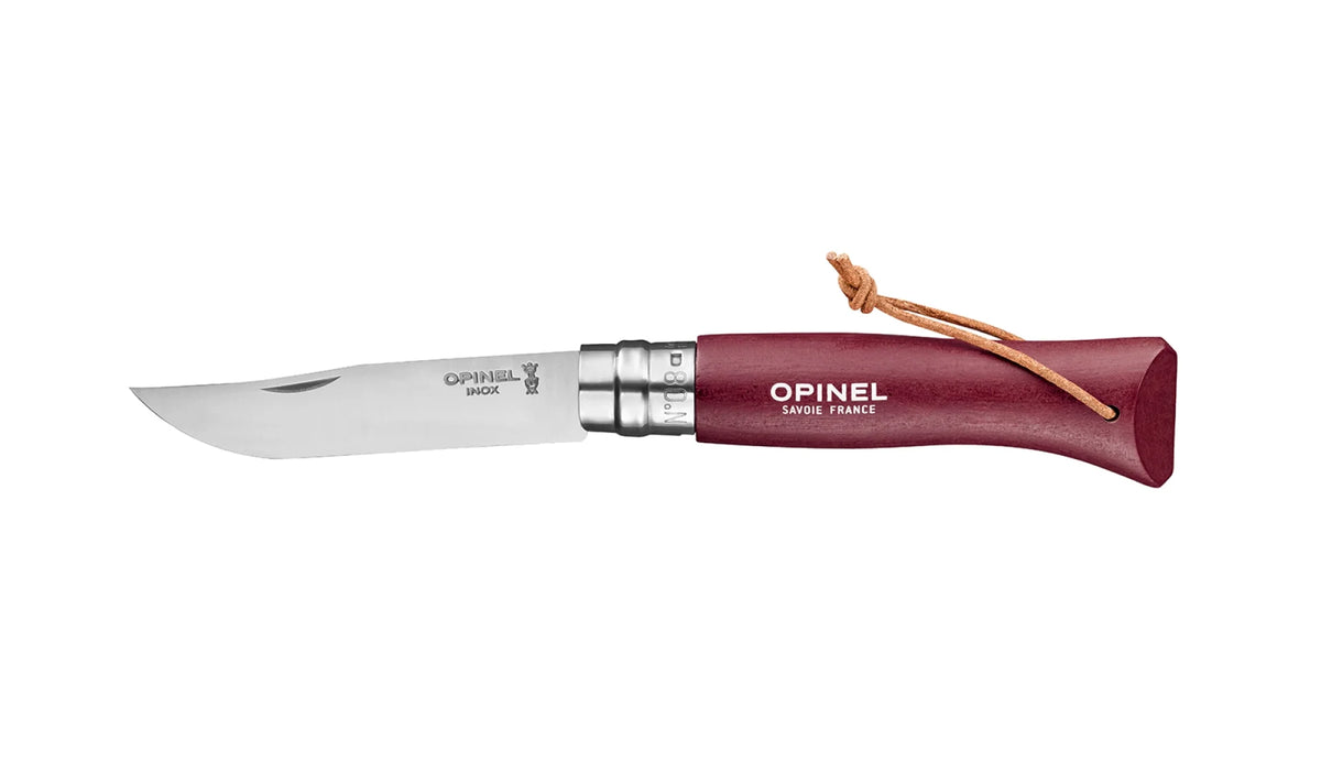 Couteau pliant Opinel N°08 Baroudeur grenat