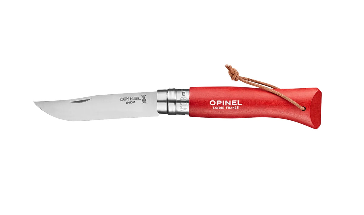 Couteau pliant Opinel N°08 Baroudeur rouge