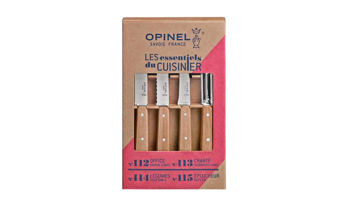 Coffret Les Essentiels, quatre pièces hêtre - Opinel