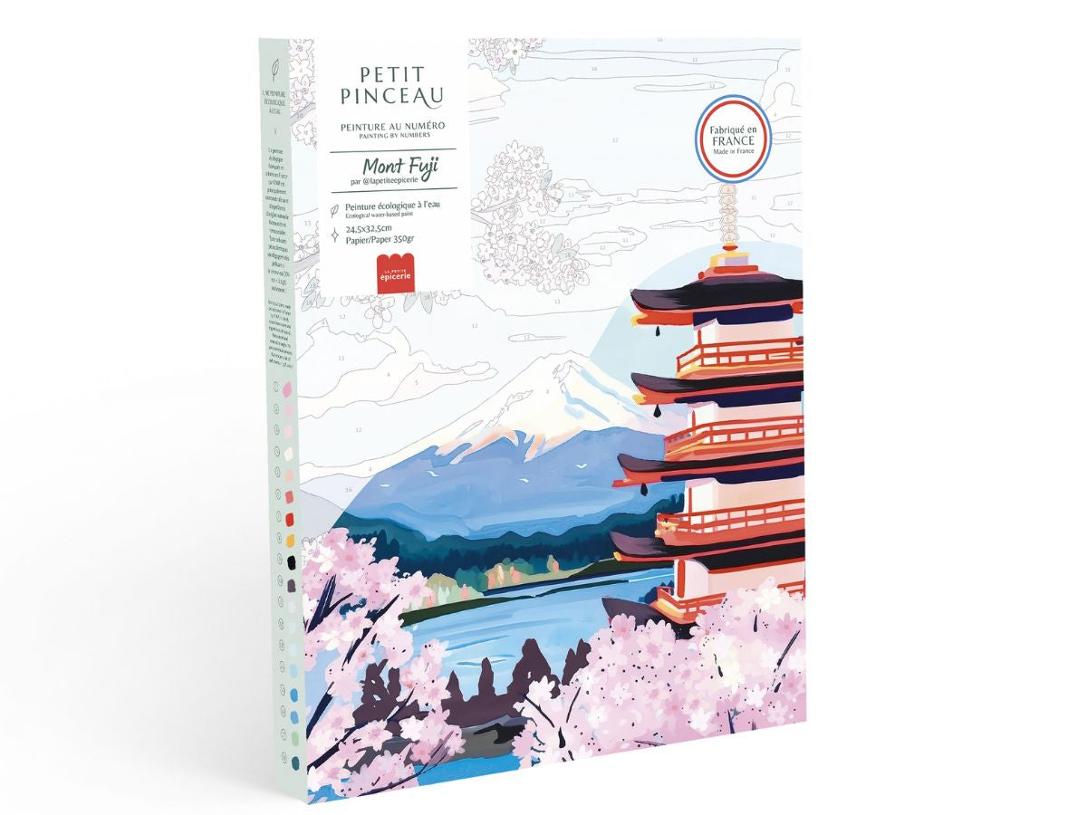 Peinture au numéro Mont Fuji, Petit Pinceau