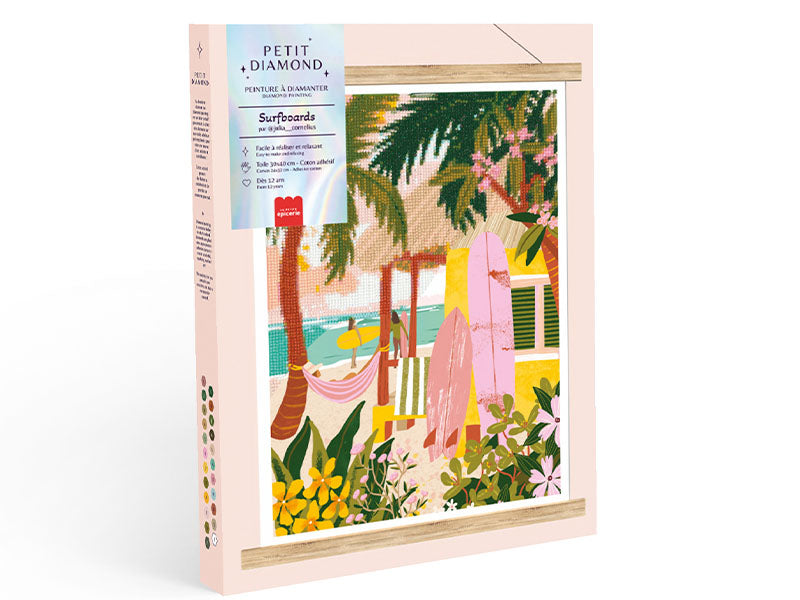 Broderie diamant Petit Diamond Surfboards