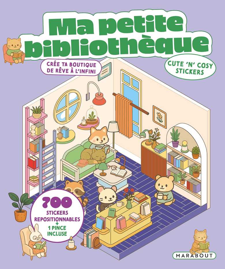 Ma petite bibliothèque : 700 stickers Cute ’n’ cosy