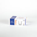 Coffret de 6 verres Duralex Picardie 9 cl transparents, fabriqués en France.