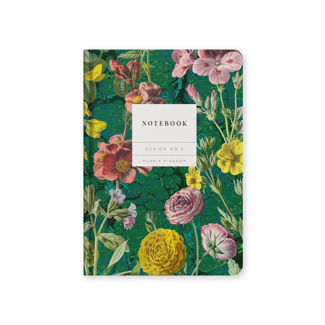 Carnet A5 rigide Marble Botanical