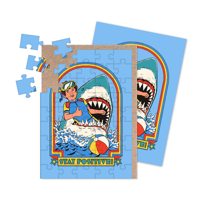 Carte puzzle A6 Optimisme décalé – Stay Positive