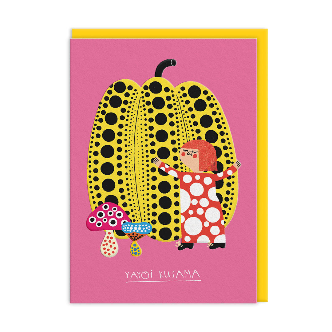 Carte illustrée A6 Yayoi Kusama – Teresa Bellón