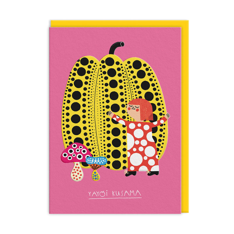 Carte illustrée A6 Yayoi Kusama – Teresa Bellón