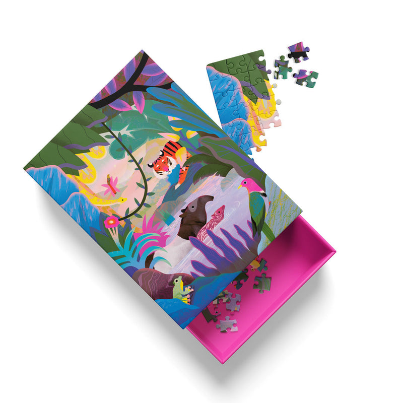 Mini-puzzle 99 pièces Jungle de Sumatra – Animals of the Sumatran Jungle