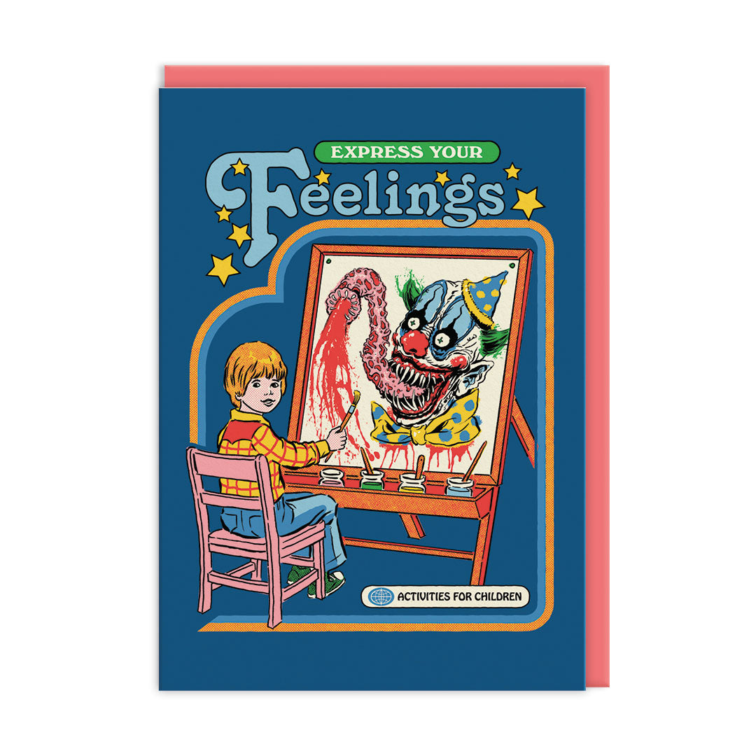 Carte illustrée A6 Exprimer ses émotions – Express Your Feelings