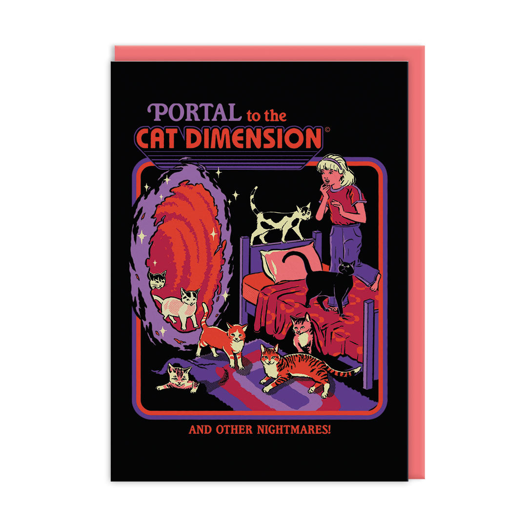 Carte illustrée A6 Dimension féline – Cat Dimension