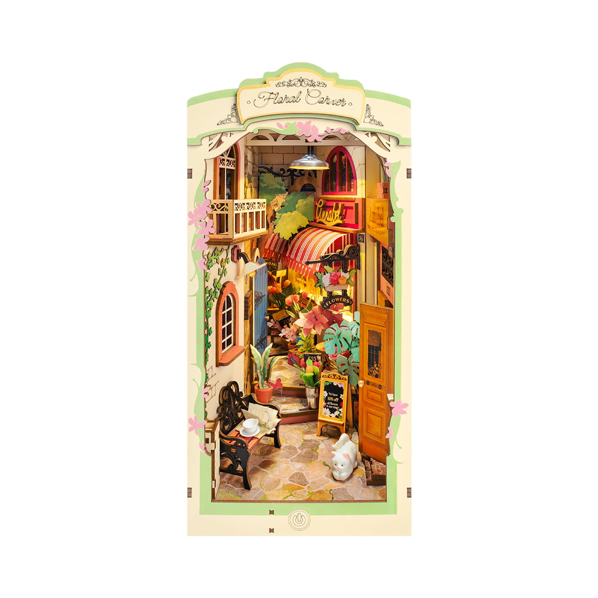 Book nook Rolife Floral Corner TGB09 assemblé