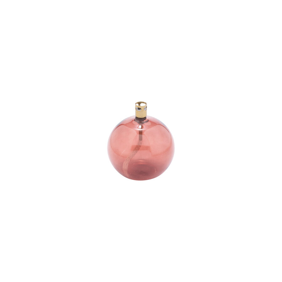 Lampe à Huile Ronde Amarante Laiton 9cm