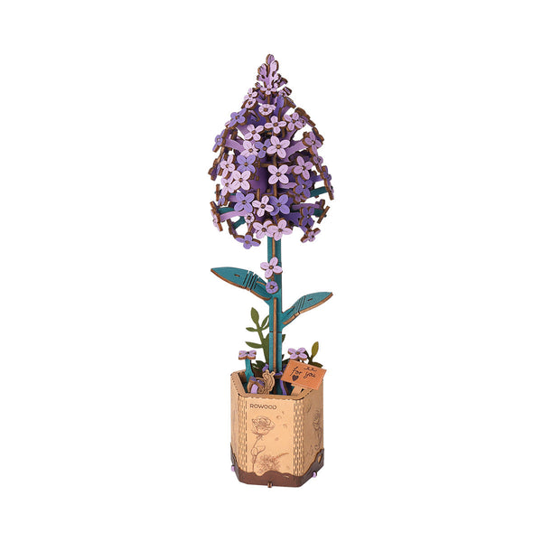 Fleur en bois Rowood Lilac TW021 assemblée